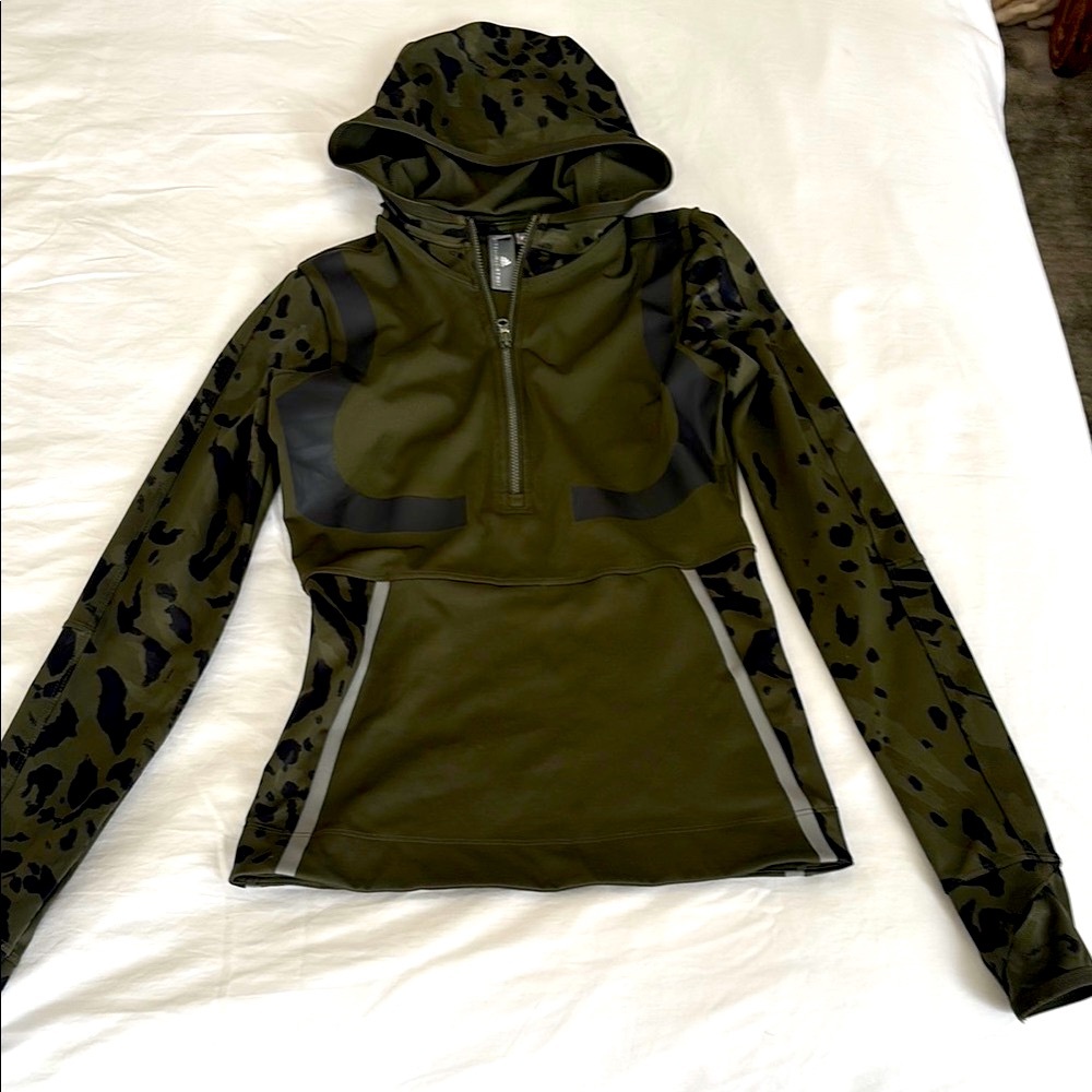 Stella McCartney Olive Green Camouflage Women's Hoodie